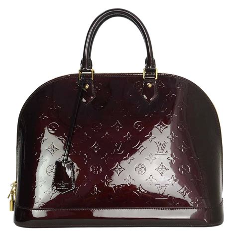 lv alma gm amarante monogram vernis leather buy in uk|LOUIS VUITTON Vernis Alma GM Amarante .